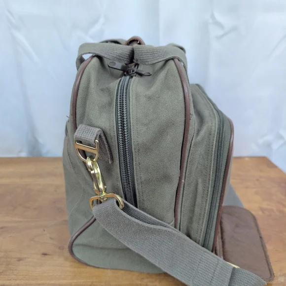 Land's End Vintage Canvas & Leather Travel Bag - Picture 6 of 9